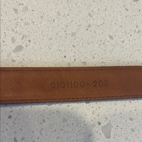 Lauren Ralph Lauren Silver and Brown Leather Belt - Small - Picture 5 of 7